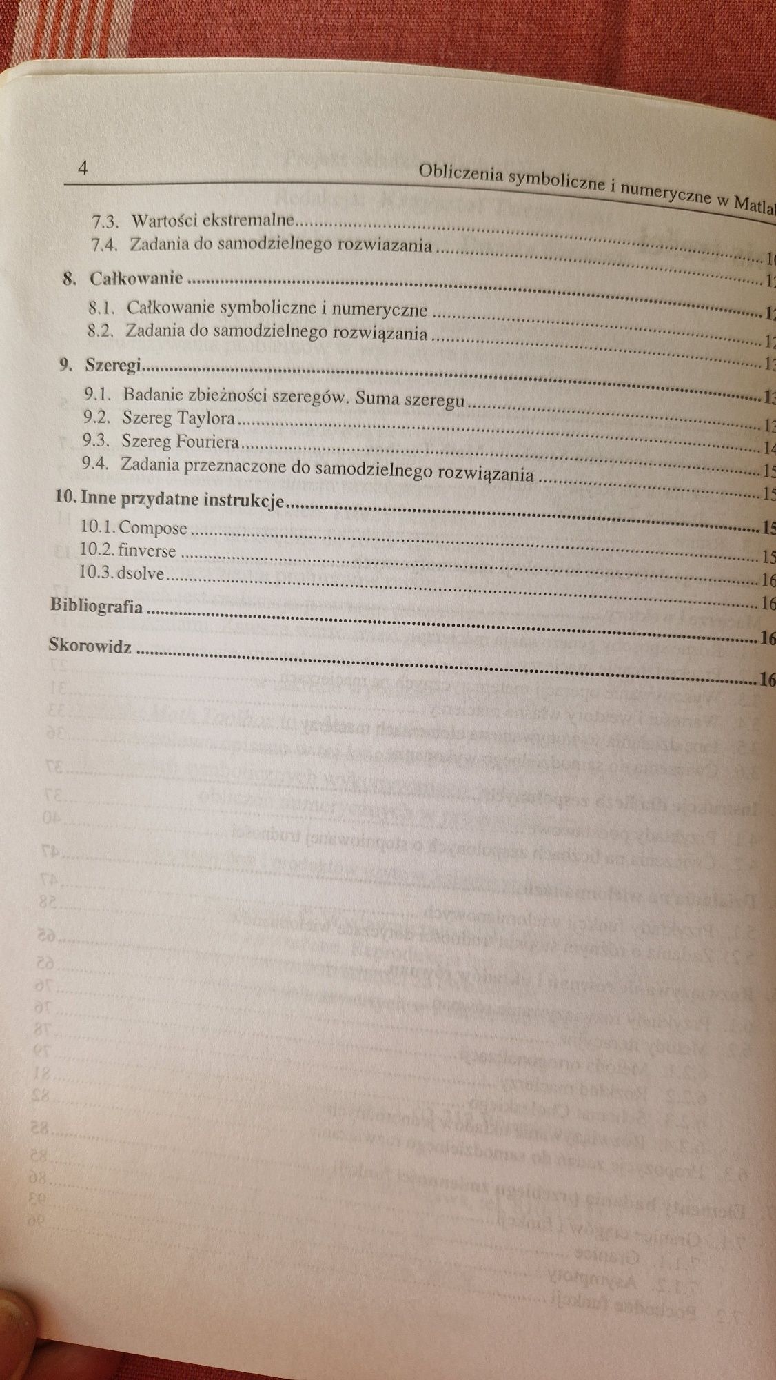 Obliczenia symboliczne i numeryczne Matlab Regel