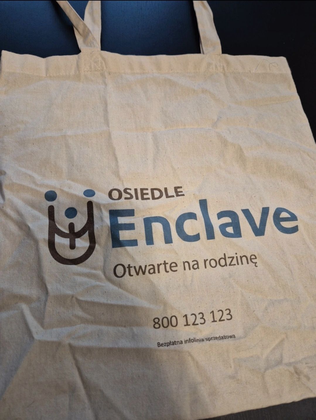 Torba materiałowa na zakupy A4 długie ramiączka Eco shopper