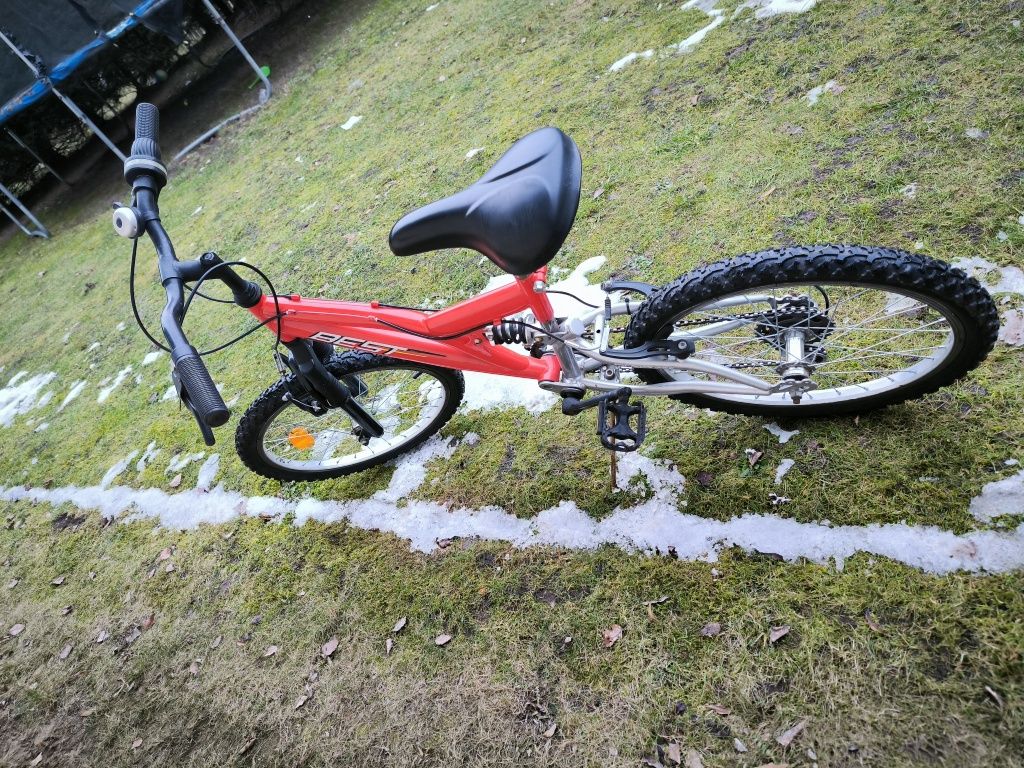 Rower  dziecięcy, czerwony, chłopięcy górski  20"
