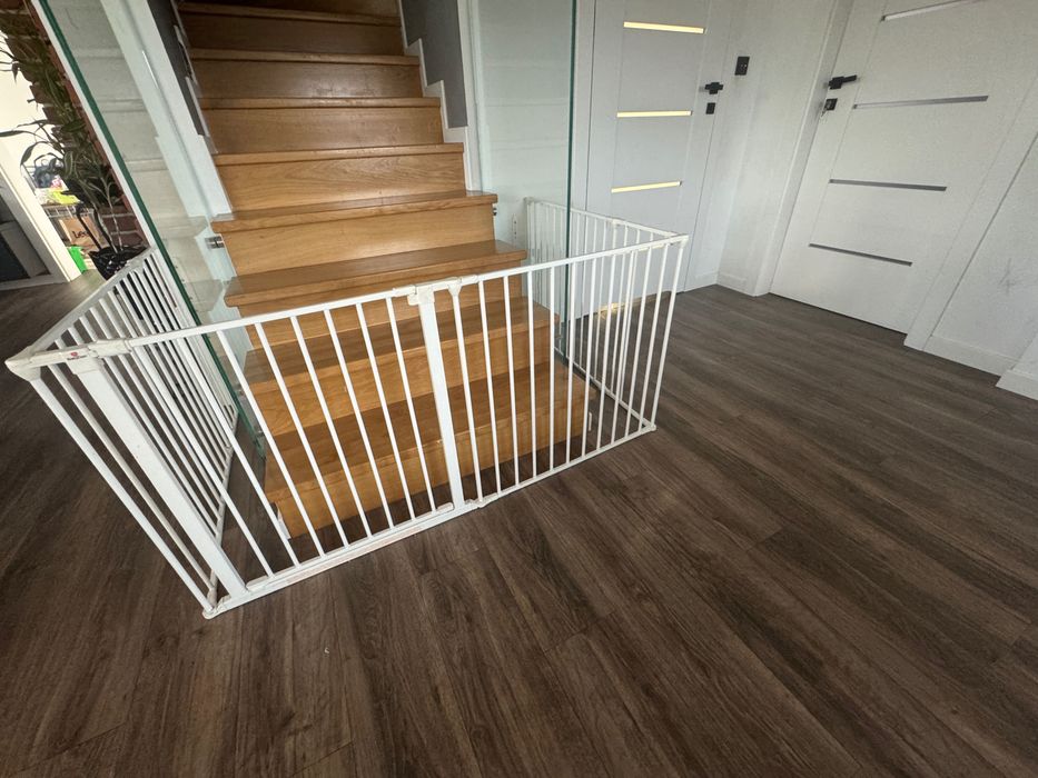 Barierka na drzwi, kominek, schody Baby Dan 90 x 350 + 2 elementy 33cm