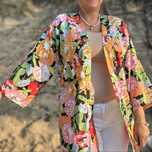 Boohoo narzutka kimono w kwiaty nowe