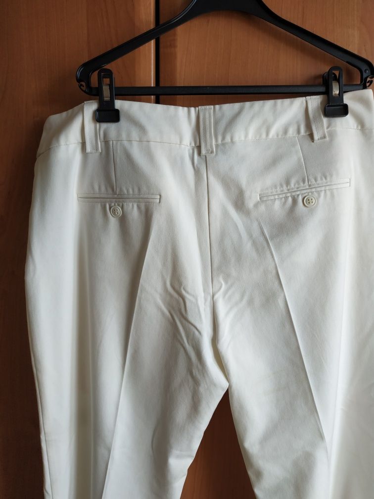 Spodnie białe letnie 43
