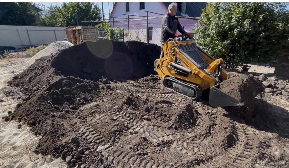 Оренда міні навантажувача та траншеє копача