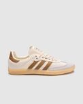 Жіночі кросівки  Adidas Samba білий з коричневим C-02063 ТОП