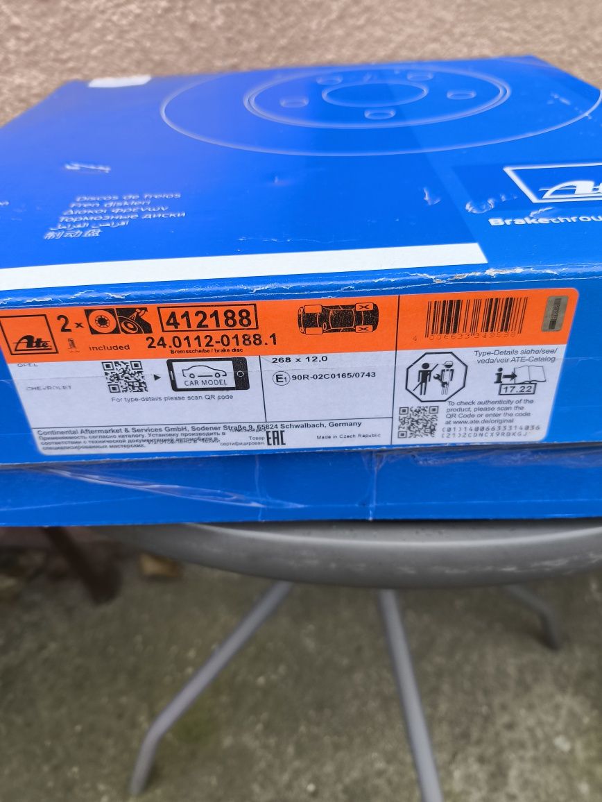 Nowe Tarcze HamulcoweTył 268 cm 5x105 Ope Mokka Astra Tył
