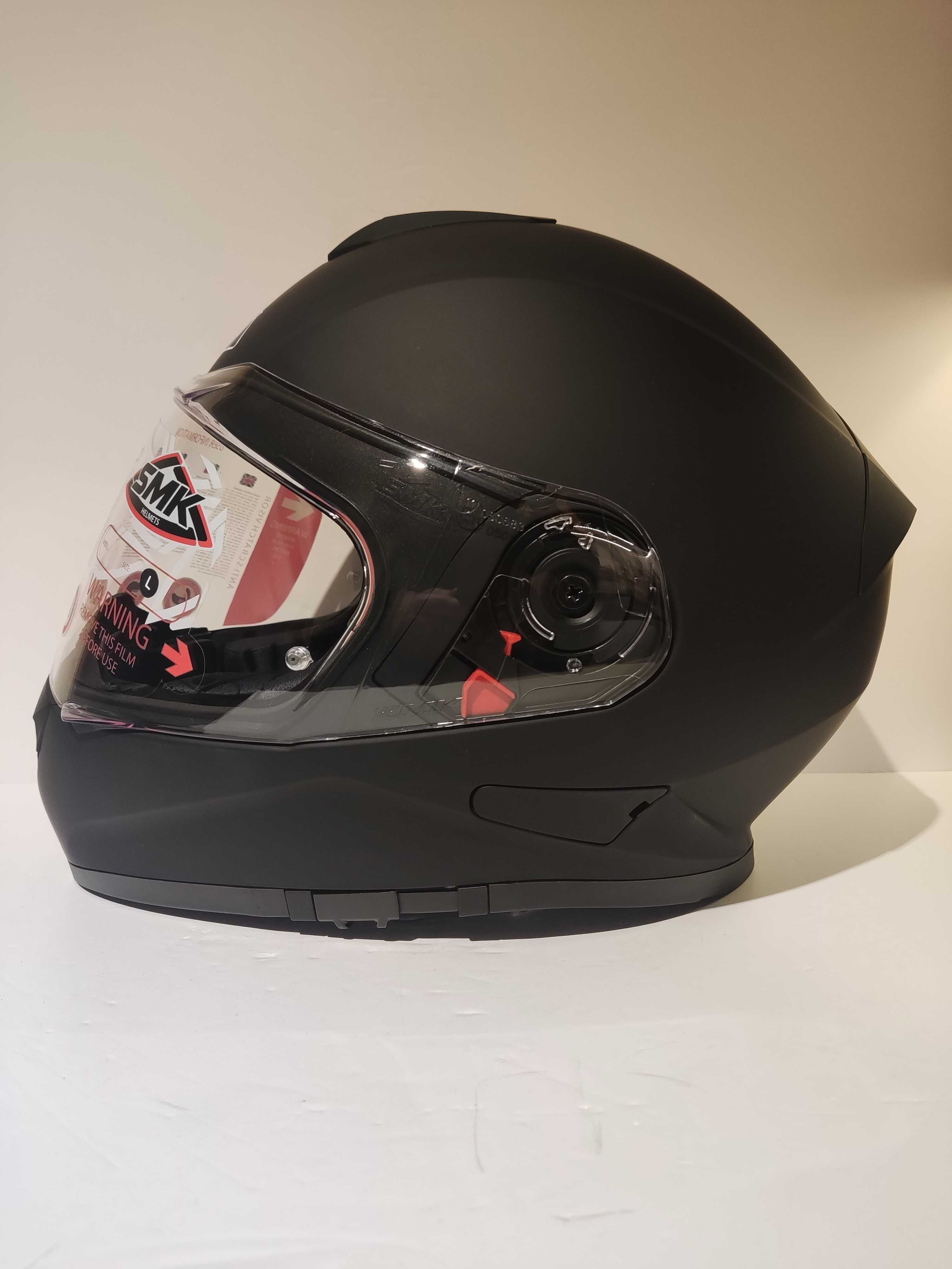 Capacete dupla-viseira integral mota scooter novo