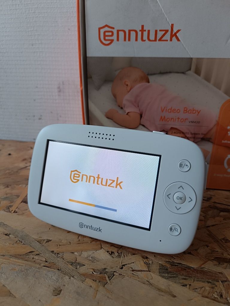 Niania elektroniczna Enntuzk VM430 z monitorem 4,3 cala kamera obrotow