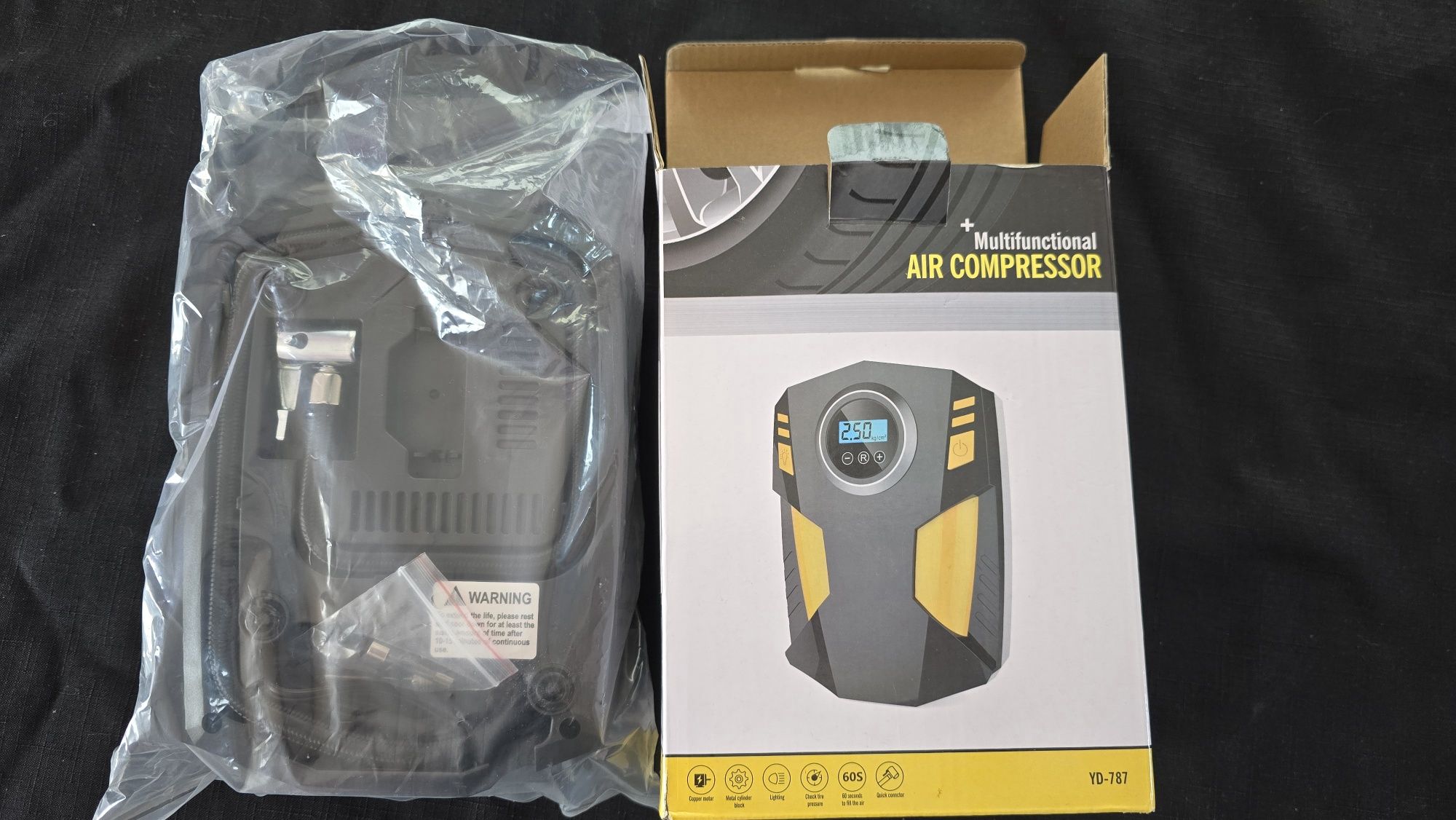 Kompresor elektryczny pompka do roweru, motocykla, skutera , auta