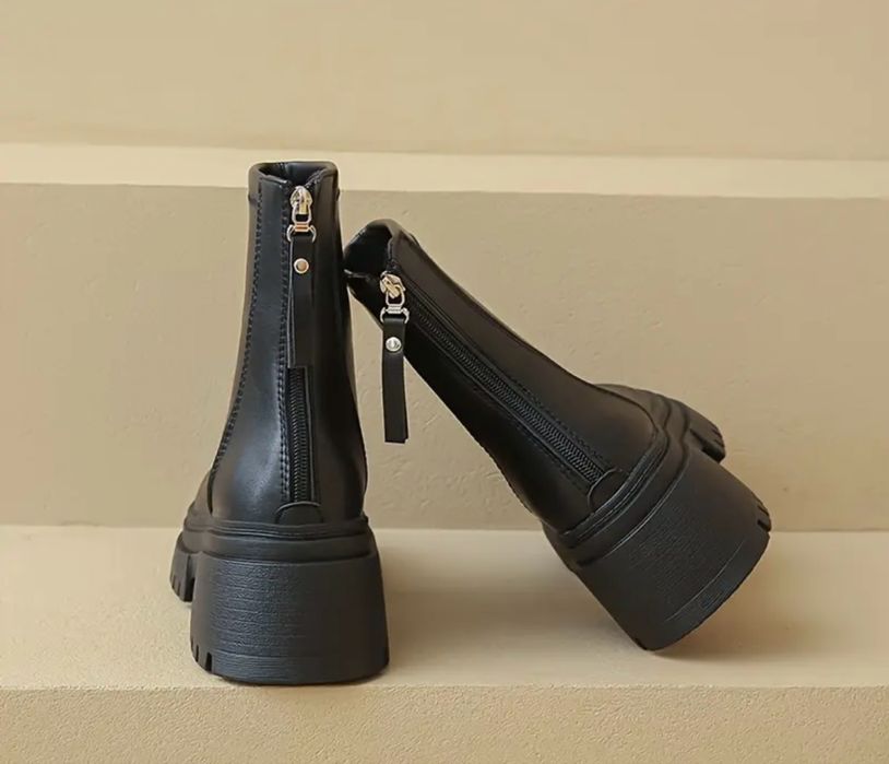 Сапоги осінні чорні жіночі