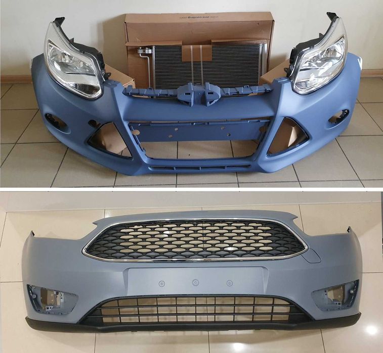 Бампер передній Ford Focus MK3 рест і дорест 2011-2018