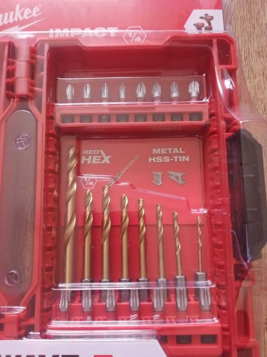 Набір біт та свердл ShW HEX / RedHEX HSS-G TiN MILWAUKEE, (39шт)_2