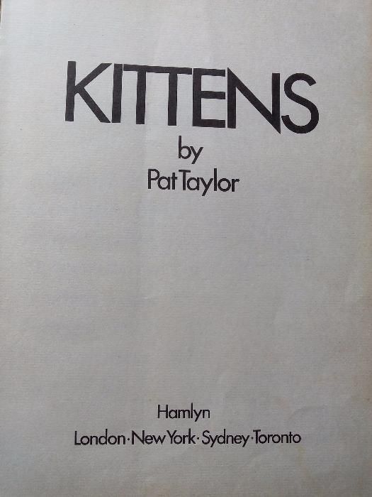 Kittens - Livro sobre Gatos cartonado excelentes ilustrações tam. A4