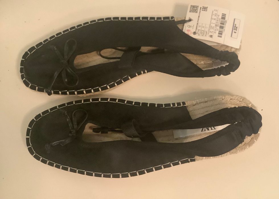 Эспадрильи черные Zara 38 р.