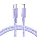 Kabel Joyroom SA34-CC3 USB-C - USB-C PD 60W 480Mb/s 1m - fioletowy