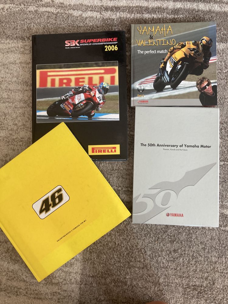 Zestaw kolekcjonerskich książek Yamaha Rossi Pirelli