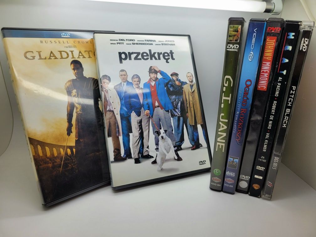 Filmy DVD Gladiator Przekręt i inne
