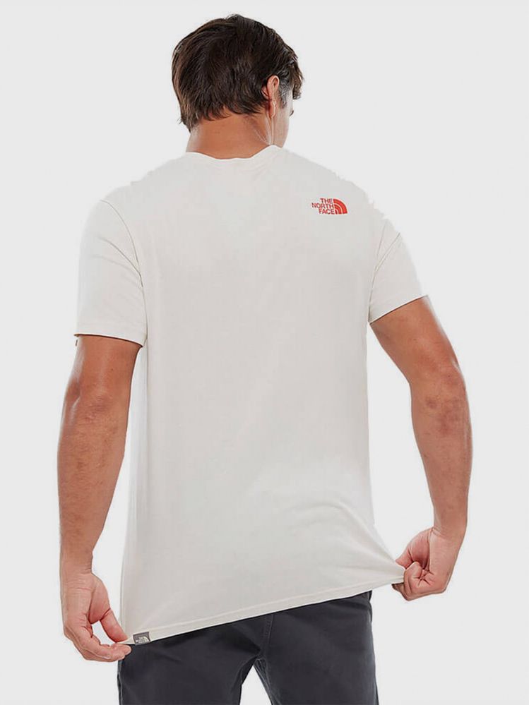 T-SHIRT THE NORTH FACE MOUNT LINE футболка котонова біла оригінал опт