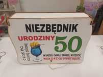 Drewniana skrzynka na 50 urodziny - EXTRA !