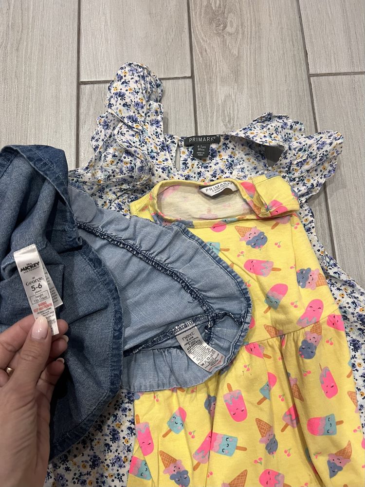 Плаття primark,george,сарафан джинсовий next,шорти 104-110 р