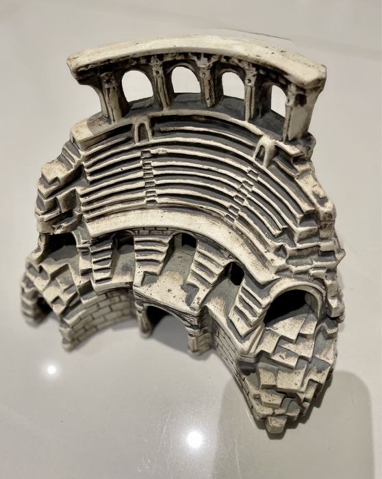 Koloseum / amfiteatr ruiny ozdoba ceramiczna do akwarium