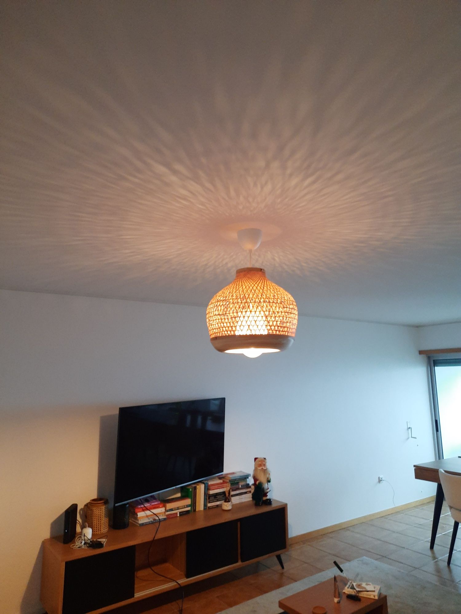 Candeeiro suspenso bambu ikea MISTERHULT