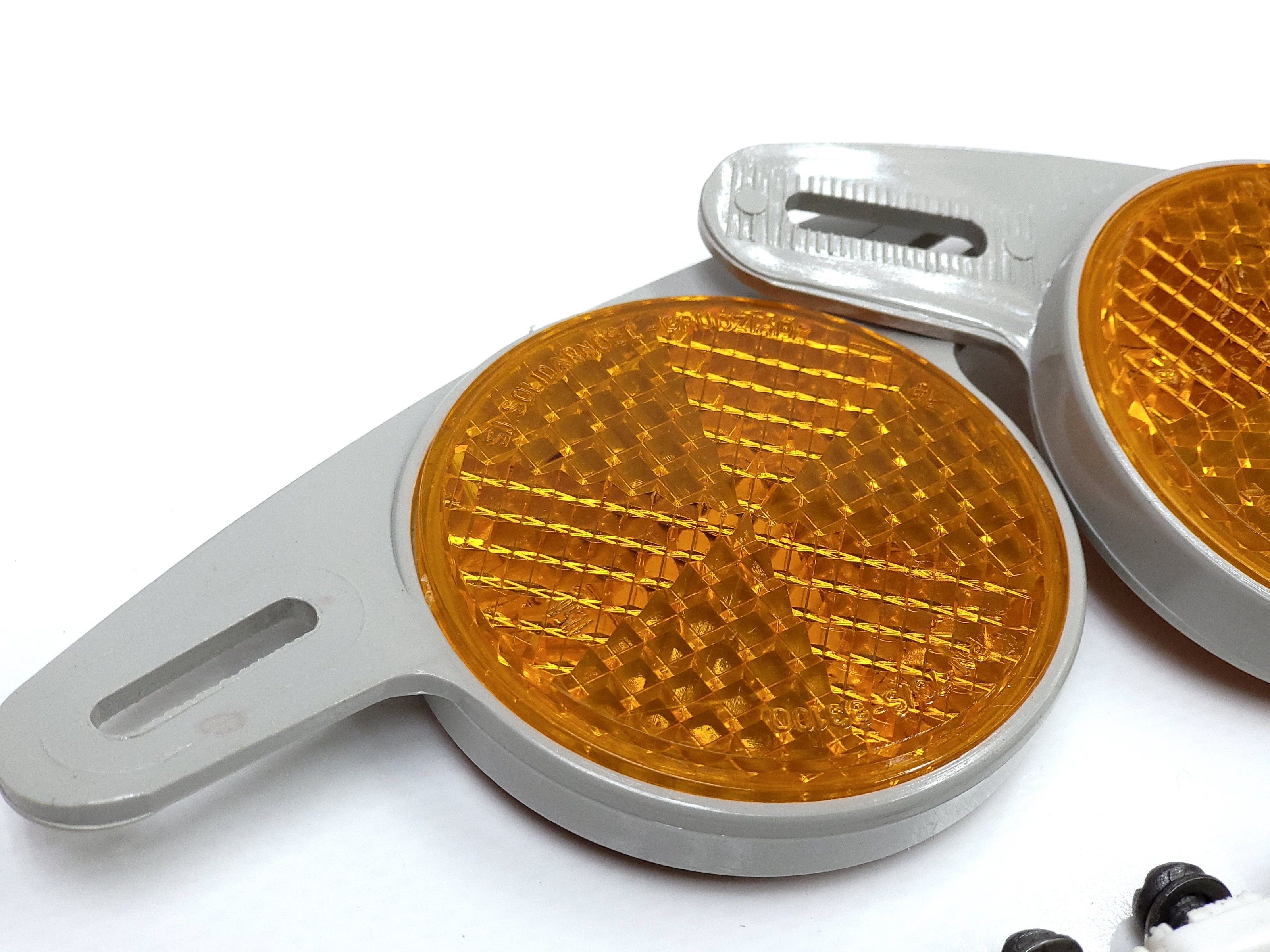 NOWE Odblaski kół szare ZZR Romet Karat Czajka Sokół Wigry Flaming Lux