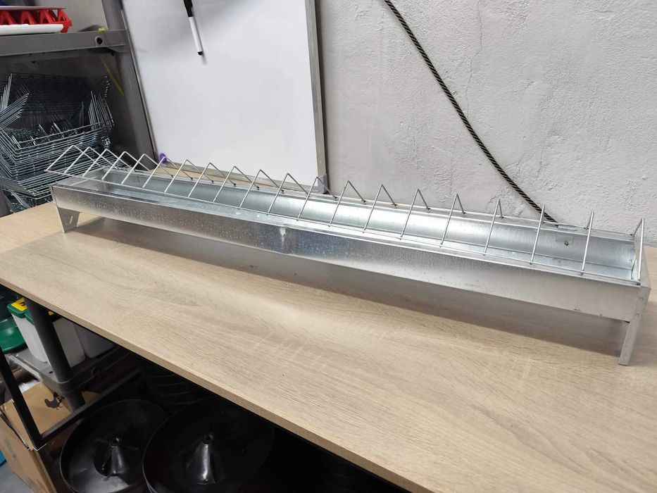 Korytko dla drobiu kur 100cm ocynkowane OUTLET