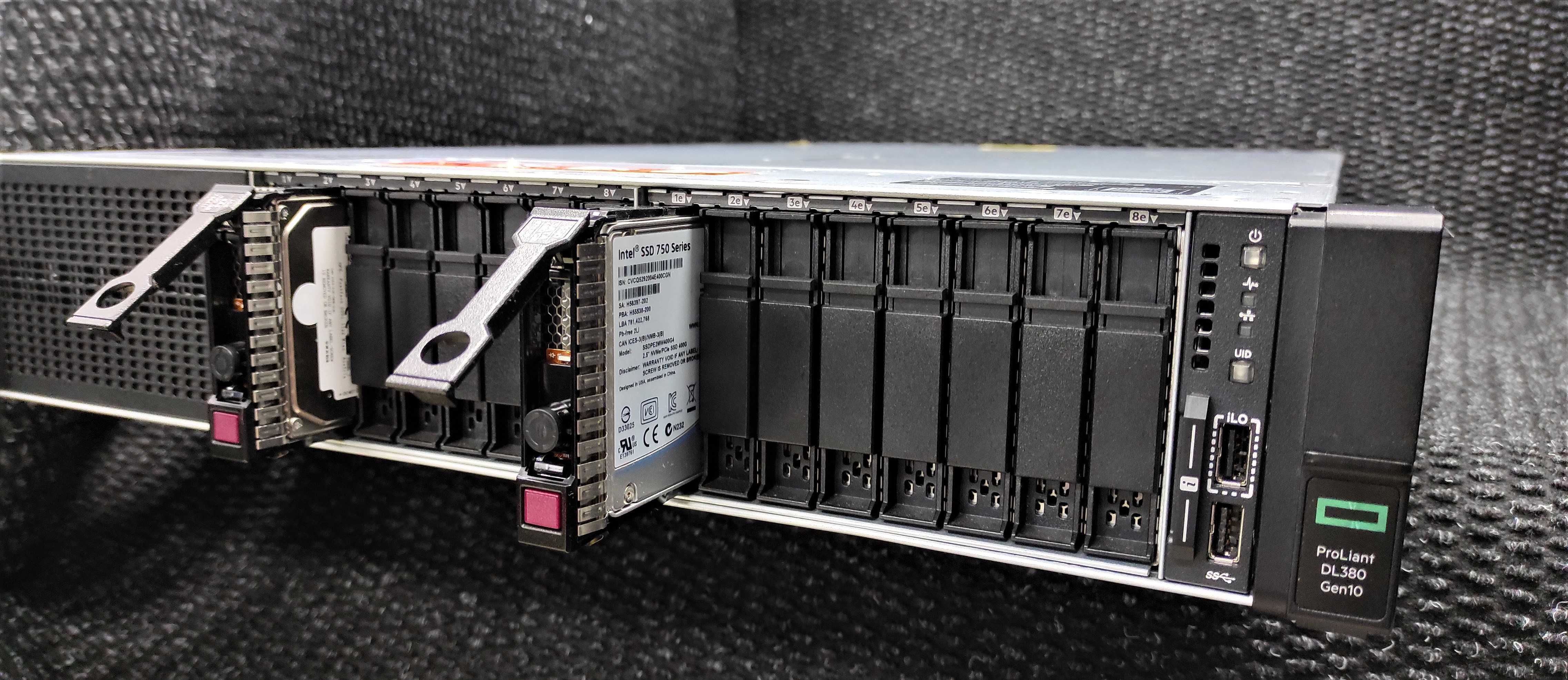 Сервер HP Proliant DL380 Gen10 | 8 NVME SSD + 8 SATA диски | Гарантия|