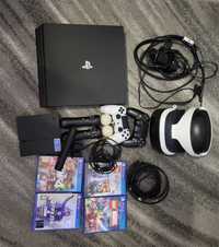 Sprzedam PlayStation 4 PRO 1T  ( VR MOVE GRY)