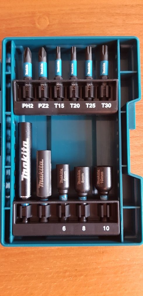 Zestaw Makita bity wiertła magnesy i nasadowe klucze