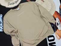 Primark Bluza beż dane geograficzne overszie 42/44