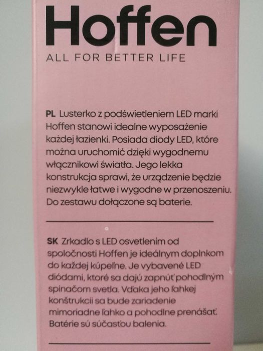 NOWE lusterko kosmetyczne z podświetleniem LED