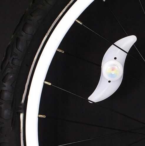 Nakładka LED na szprychy koła Lampa rowerowa 8sztuK LIKWIDACJA SKLEPU