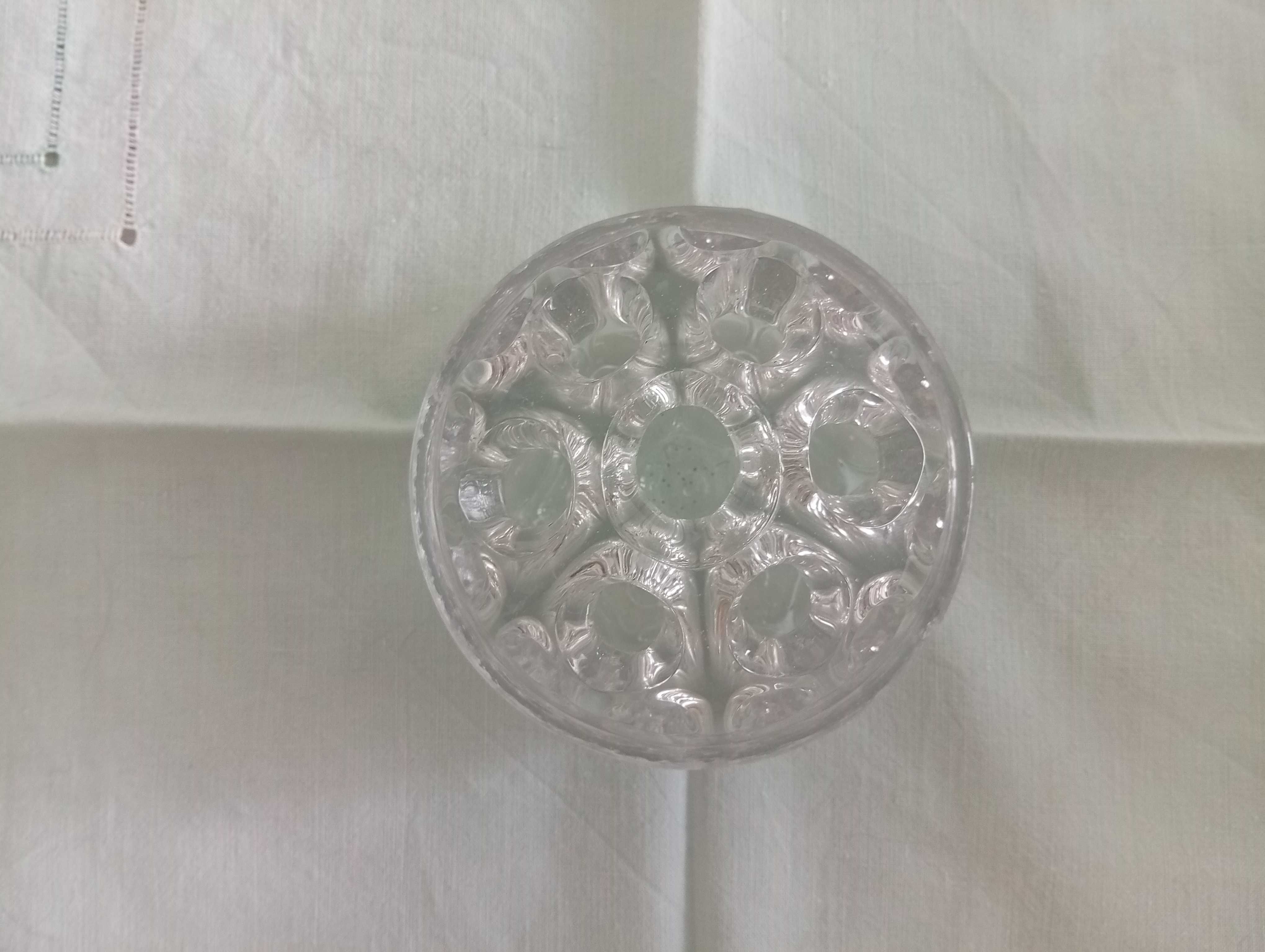 Porta flores, vintage, em vidro