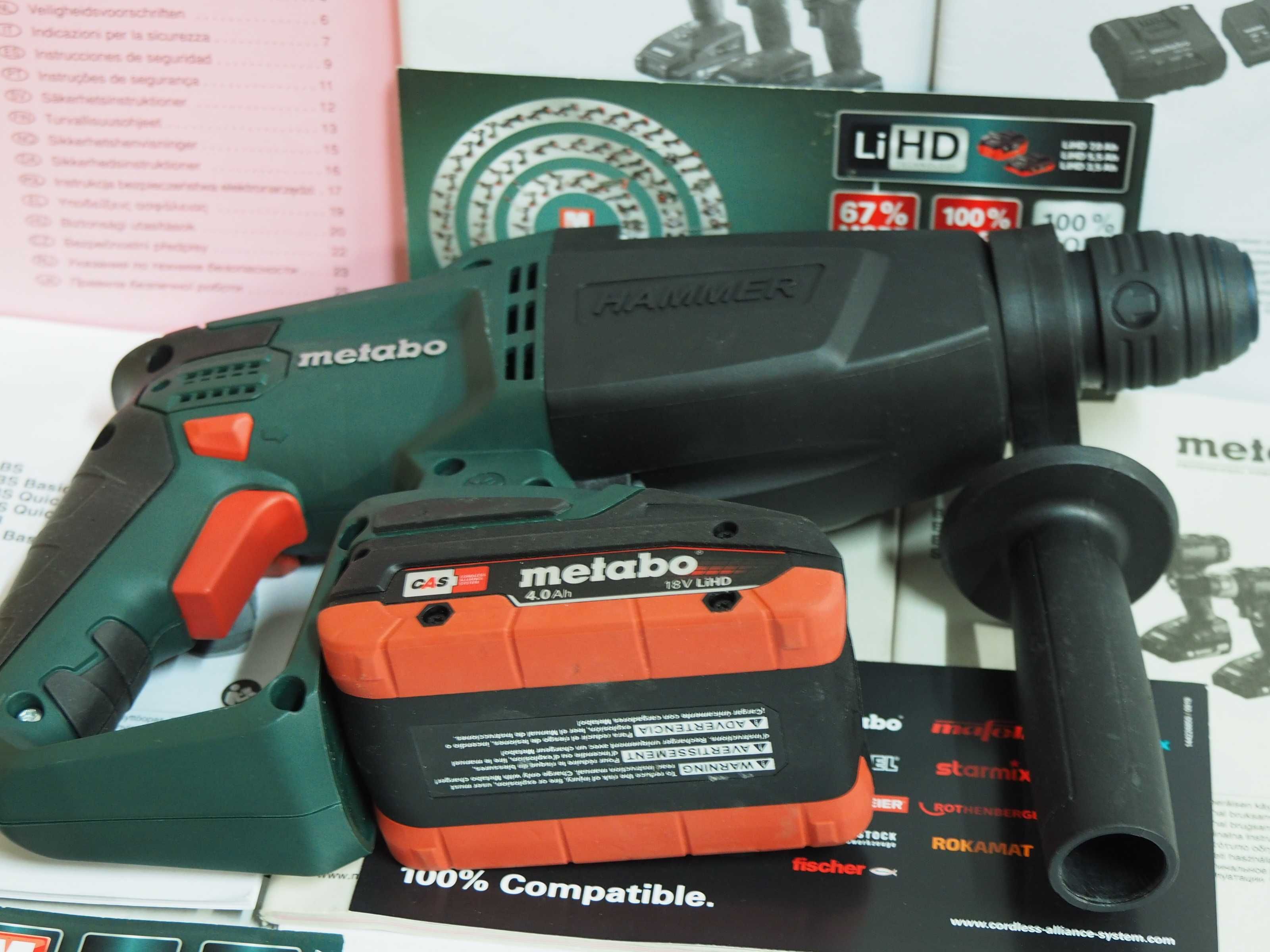 Zestaw METABO KHA 18 LTX wiertarka +bateria 18v 4ah bez walizka