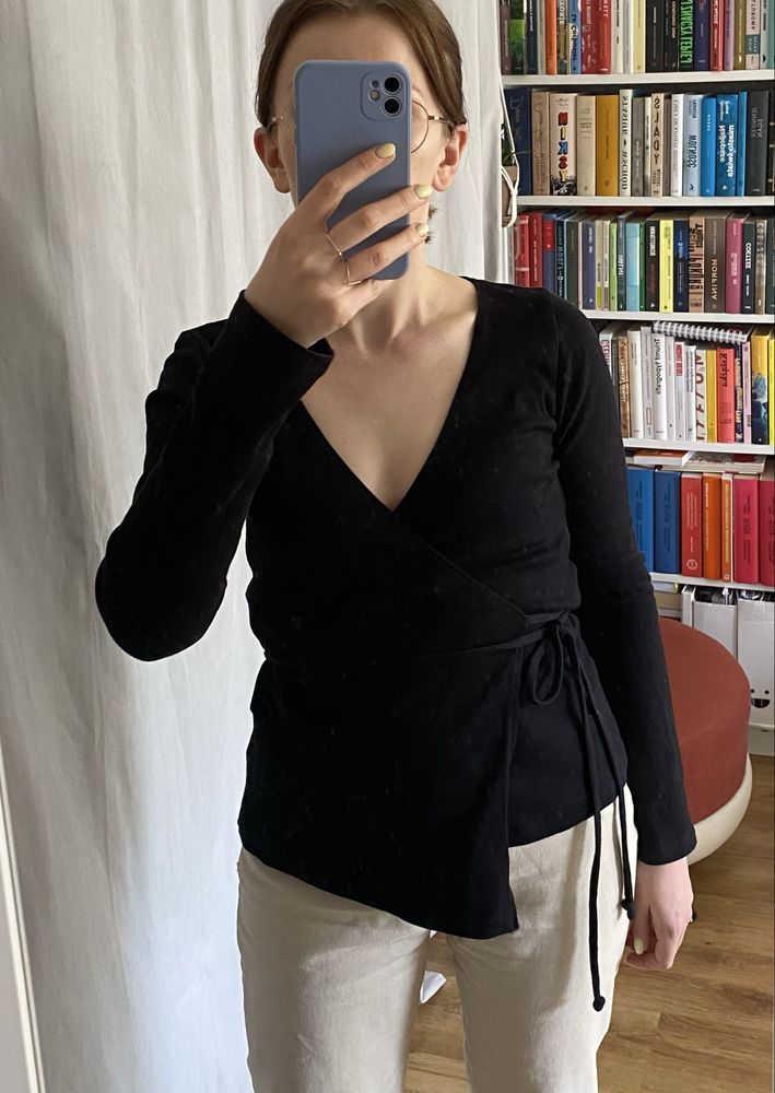 Bluzka wiązana Flawless czarna S