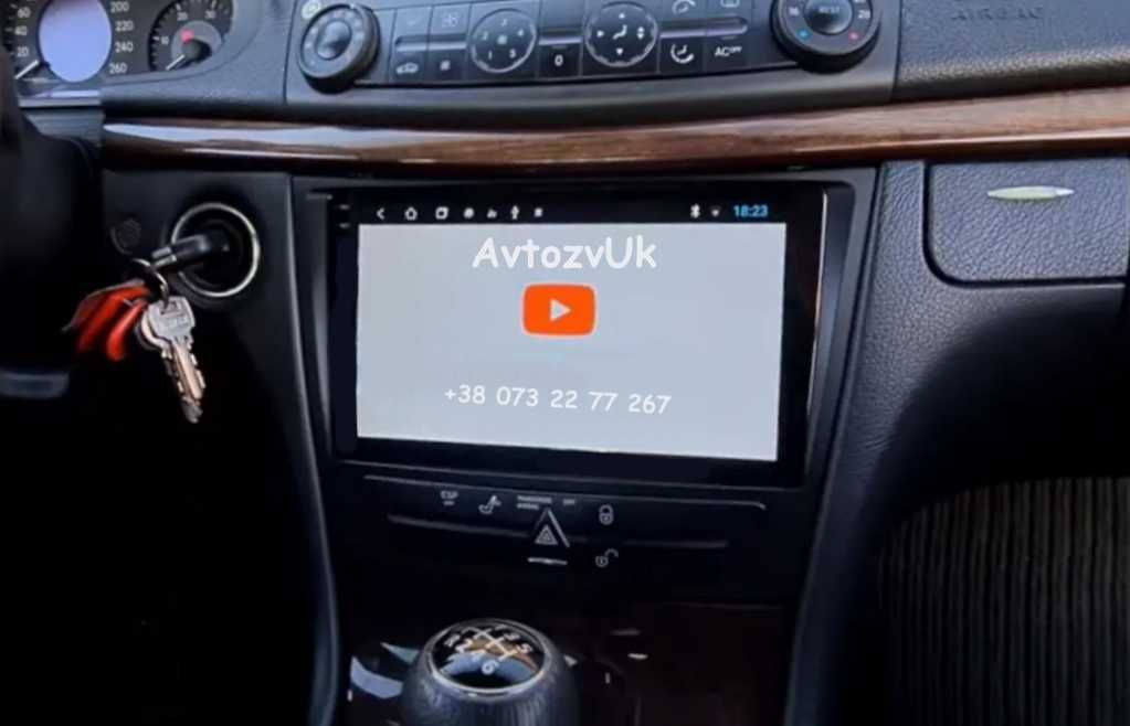 Магнитола Mercedes Benz w211 E-Class CLK CLS 2 дин CarPlay Android 14