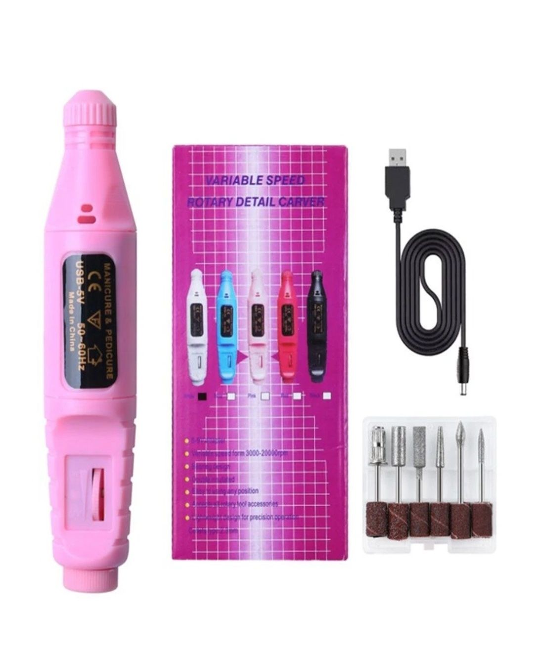 Good Idea Фрезер для манікюру та педикюру USB SMALL DRILL 6 насадок

в