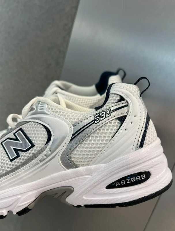 New Balance530_White Sneakersy Damskie_Moda Modne 36