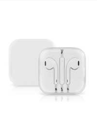 Наушники для телефона EarPods, проводная гарнитура Белый