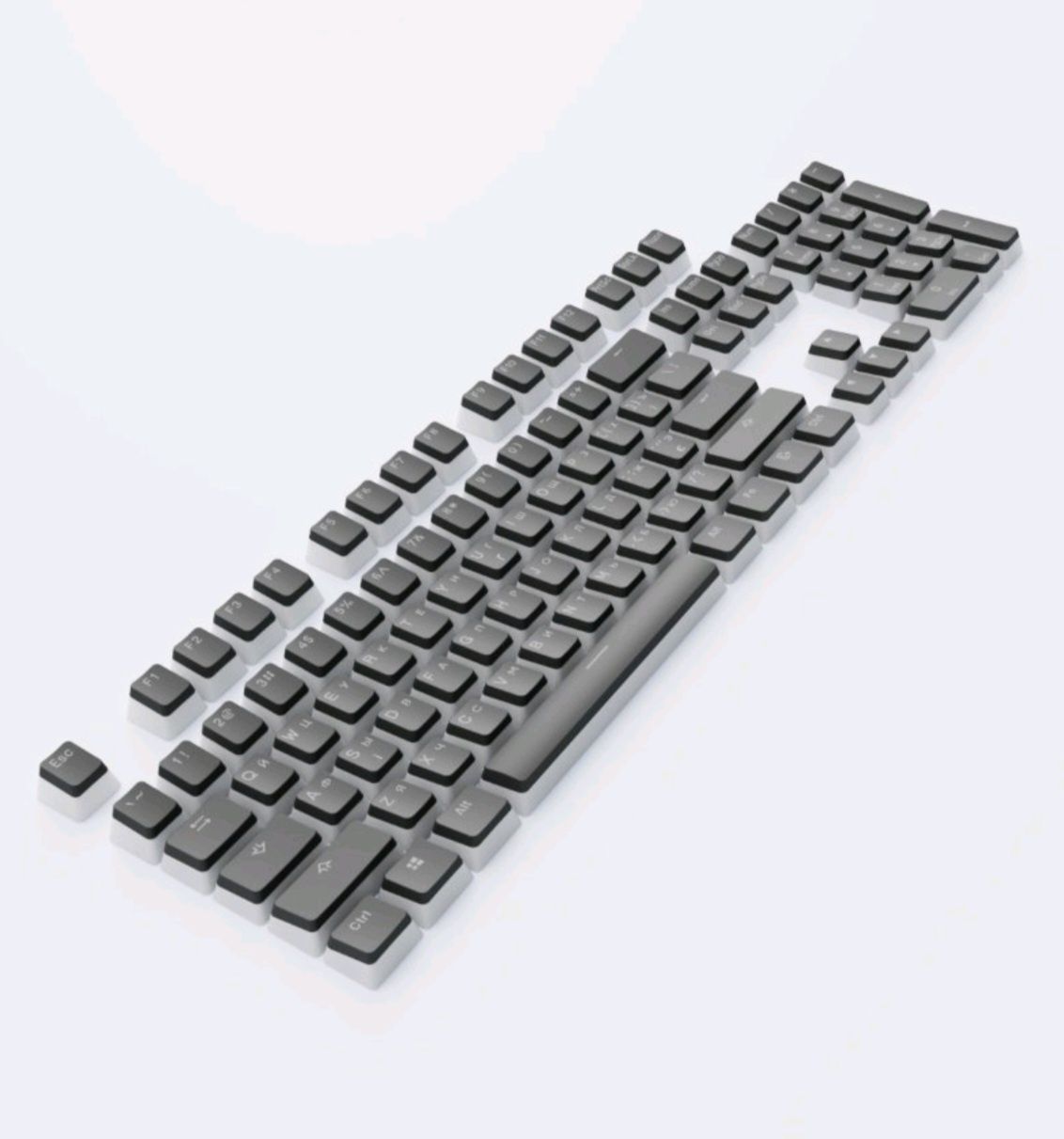 Dark Project KS-0049 Pudding Keycapy
PBT (ENG/RU/UA-czarny)