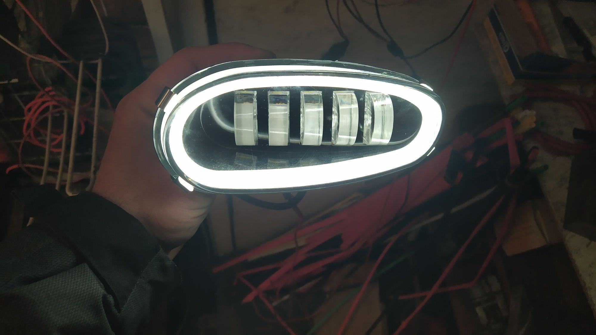 Led Туманки Ланос +ДХО 50w СТГ