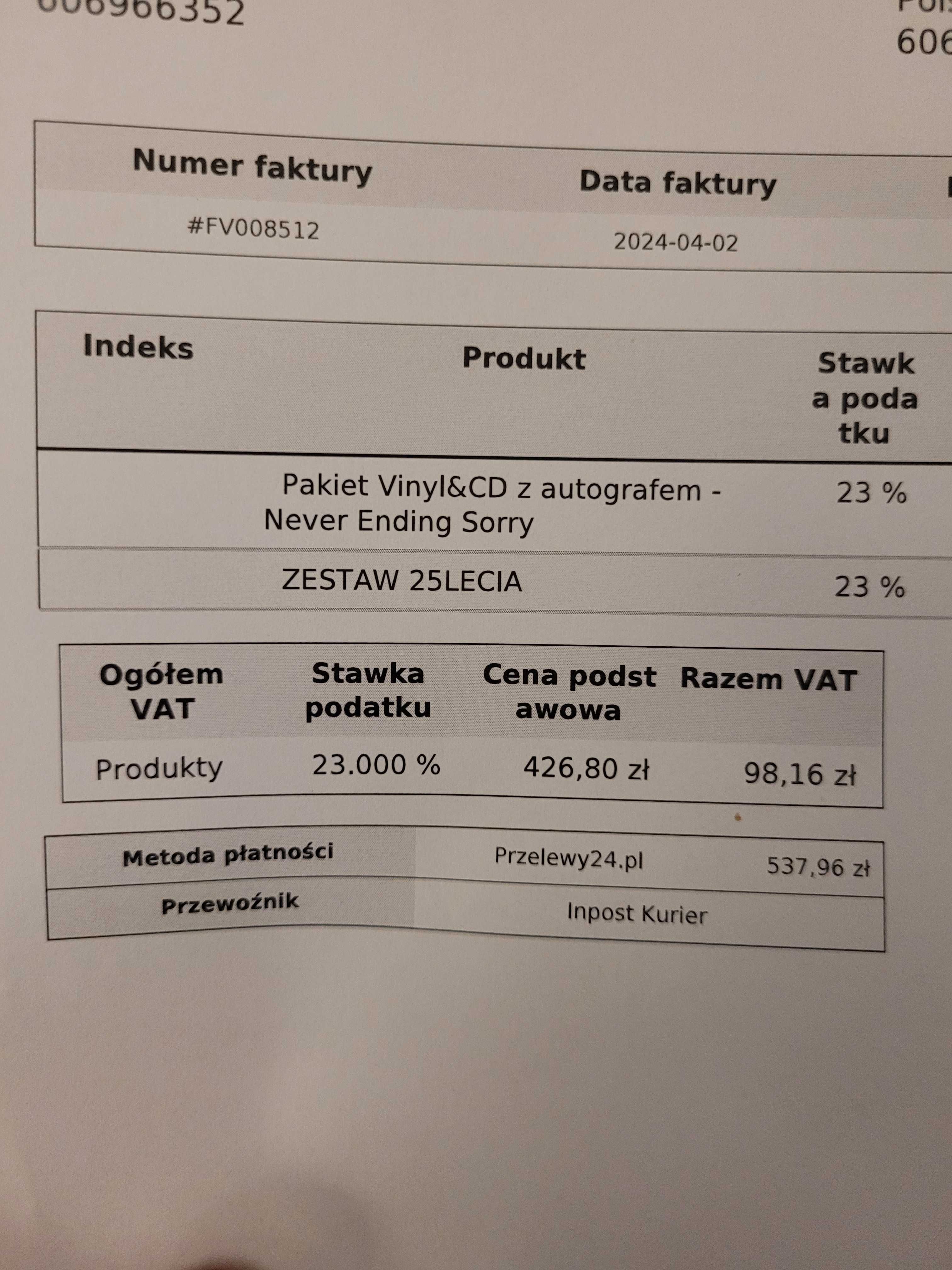 Chylińska, płyta CD z autografem