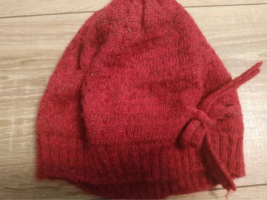 Berecik rozowy czapka jesien  110-116