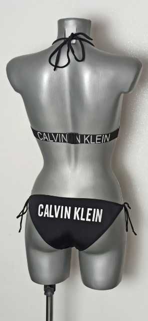 Strój kąpielowy dwuczęściowy Calvin Klein czarny biały XS 34 S 36