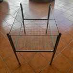 2 caixas metálicas com as laterais em vidro 96 x 65cm