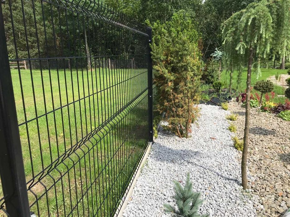 Ogrodzenie Panelowe 3D 2D z Paneli Słupki siatka 3D płyta betonowa
