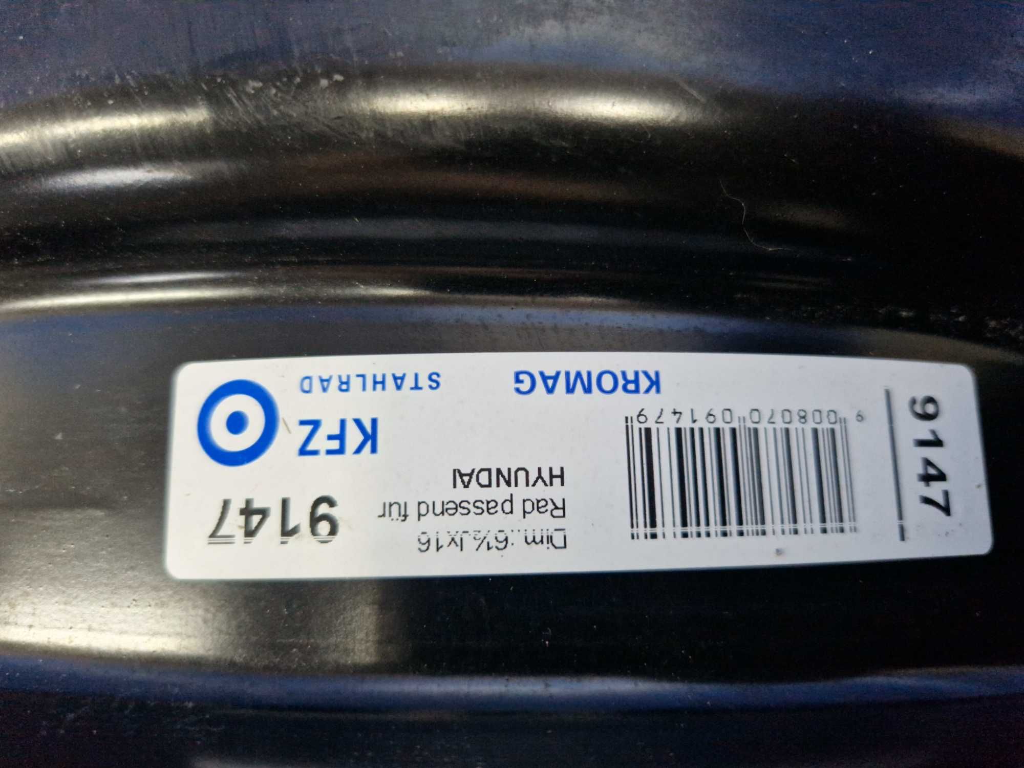 Hyundai felgi felga R16 Oryginał Bardzo Ładne 5 x 114,3 ET40