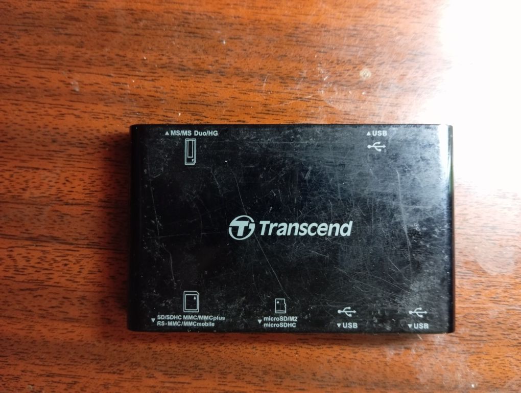 USB хаб та картрідер Transcend