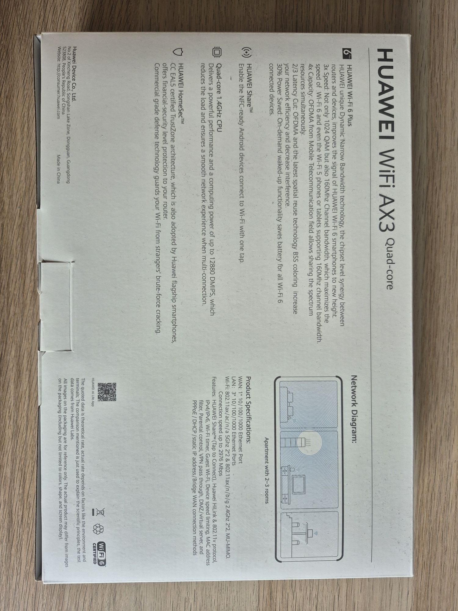 Huawei wifi ax3 WS7200 NFC i WiFi 6